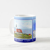 Portlandhauptlicht - Fall u. Winter durch Bonhovey Tasse (Vorderseite Links)