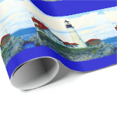 Portlandhauptlicht Geschenkpapier (Rolleneckpunkt)