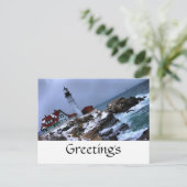 Portlandhead Lighthouse-Postkarte Postkarte (Stehend Vorderseite)