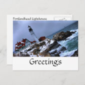 Portlandhead Lighthouse-Postkarte Postkarte (Vorne/Hinten)