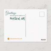 Portlandia Pug: Anarchist Rechtsprechung Postcard Postkarte (Rückseite)