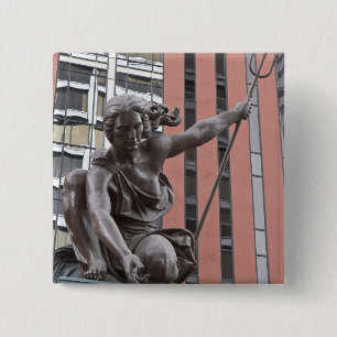 Portlandia-Statue, Portland, Oregon Button