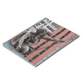 Portlandia statue, Portland, Oregon Notizblock (Linke Seite)