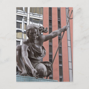 Portlandia statue, Portland, Oregon Postkarte