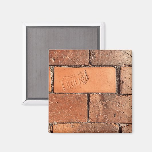 Portlandziegelweg Magnet (Vorderseite/Rückseite)