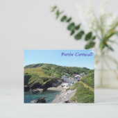 Portloe Cornwall England Postkarte (Stehend Vorderseite)