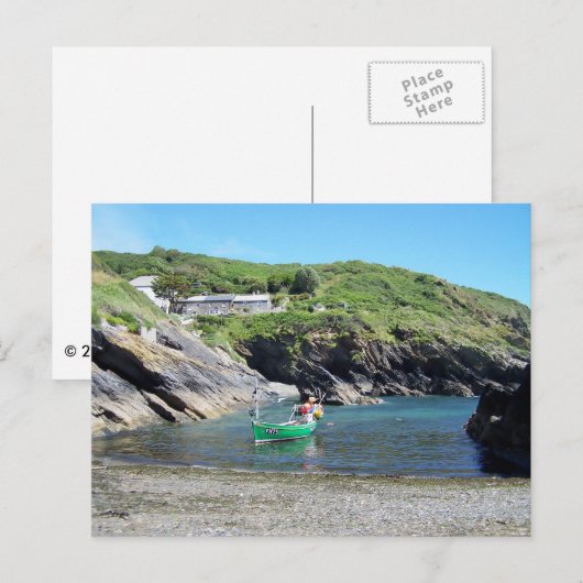 Portloe Cornwall England Postkarte (Vorne/Hinten)