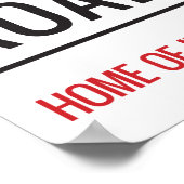 Portman Road Street Sign Poster (Ecke)