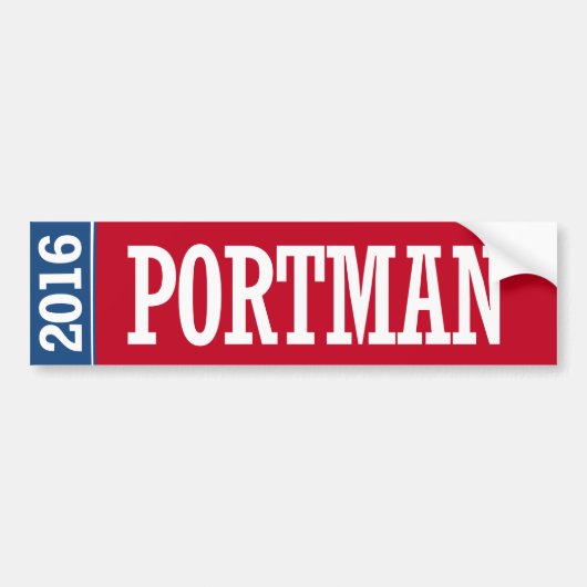 Portman - Rob Portman 2016 Autoaufkleber (Vorne)