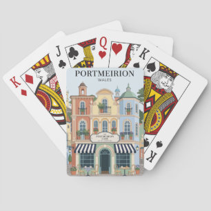 Portmeirion Dorf Wales Spielkarten