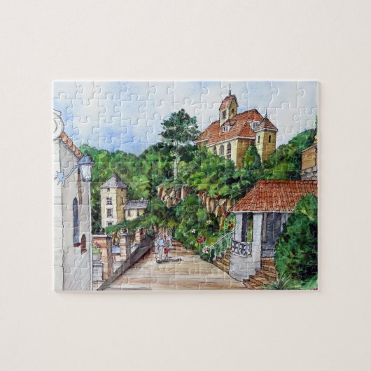 Portmeirion North Wales Pen und Wash Sketch Puzzle (Horizontal)