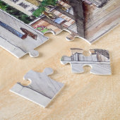 Portmeirion North Wales Pen und Wash Sketch Puzzle (Seite)