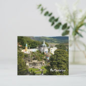 Portmeirion North Wales Touristendorf Szene Postkarte (Stehend Vorderseite)