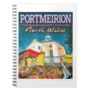 PORTMEIRION - PENRHYNDEUDRAETH GWYNEDD NORTH WALES NOTIZBLOCK