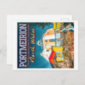 PORTMEIRION - PENRHYNDEUDRAETH GWYNEDD NORTH WALES POSTKARTE (Vorne/Hinten)