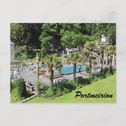Portmeirion Postcard Drei Postkarte (Vorderseite)
