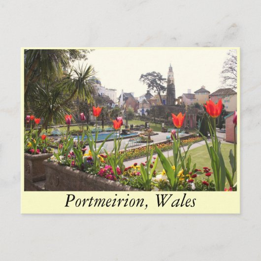Portmeirion Postkarte (Vorderseite)
