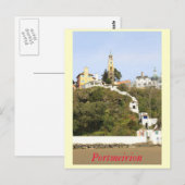 Portmeirion Postkarte (Vorne/Hinten)