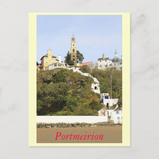 Portmeirion Postkarte (Vorderseite)