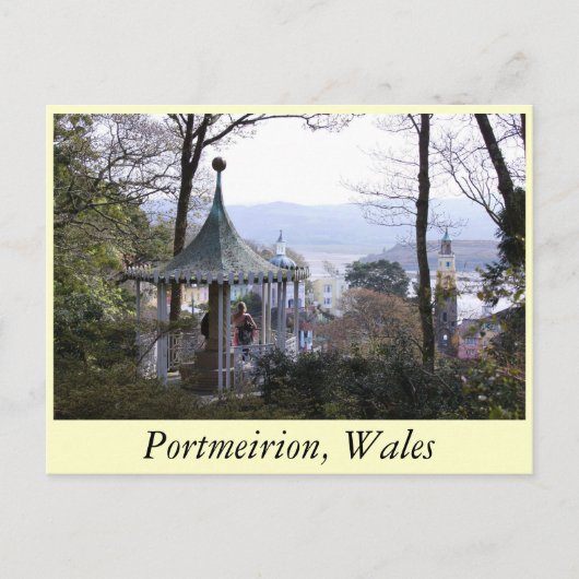 Portmeirion Postkarte (Vorderseite)