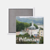 Portmeirion Souvenir Estuary Gwynedd, North Wales Magnet (Vorderseite/Rückseite)