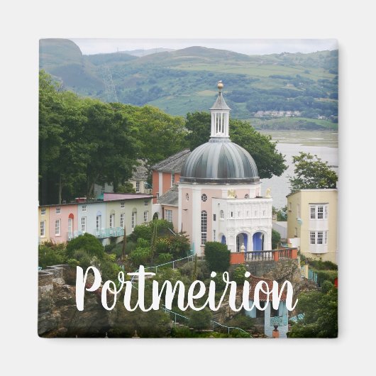 Portmeirion Souvenir Estuary Gwynedd, North Wales Magnet (Vorne)