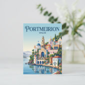 Portmeirion Wales Postkarte (Stehend Vorderseite)