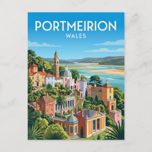 Portmeirion Wales Postkarte