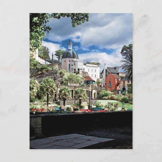 Portmeirion Wales UK Postkarte (Vorderseite)