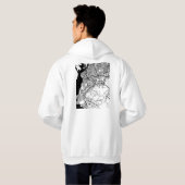 Porto Alegre Brazil City Map Hoodie (Schwarz voll)