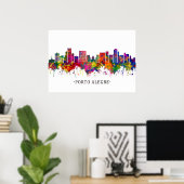 Porto Alegre Brazil Skyline Poster (Heimbüro)