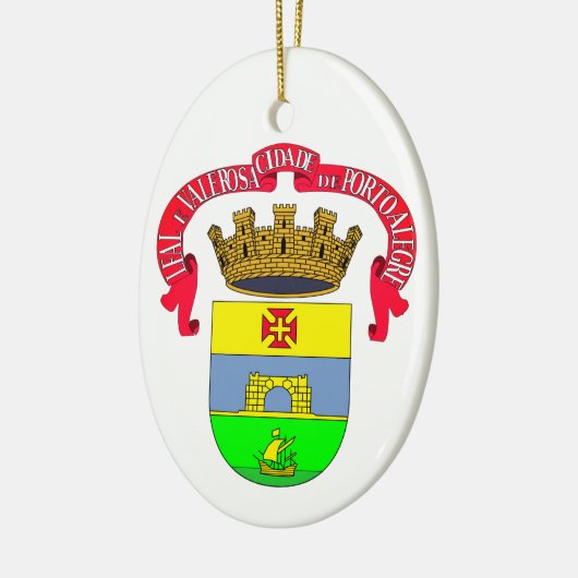 Porto Alegre (Siegel der Stadt) - BRASILIEN Keramik Ornament (Links)