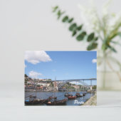 Porto am Fluss Douro Postkarte (Stehend Vorderseite)
