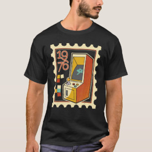 Porto-Briefmarke mit Computerspielautomat 1976 T-Shirt