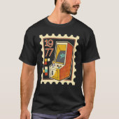 Porto-Briefmarke mit Computerspielautomat 1977 T-Shirt (Vorderseite)