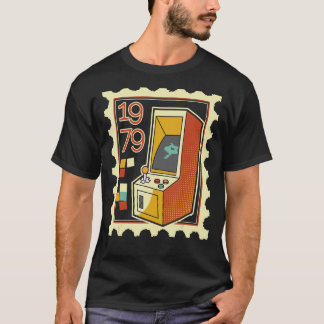 Porto-Briefmarke mit Computerspielautomat 1979 T-Shirt