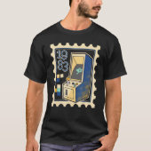 Porto-Briefmarke mit Computerspielautomat 1983 T-Shirt (Vorderseite)