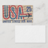 Porto-Briefmarke von ungebundenen Staaten Mitteilungskarte (Vorne/Hinten)