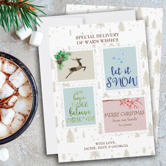 Porto-Briefmarke Warm wünscht Sonderlieferung