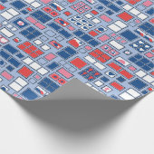 Porto-Briefmarken-Druck Geschenkpapier (Ecke)