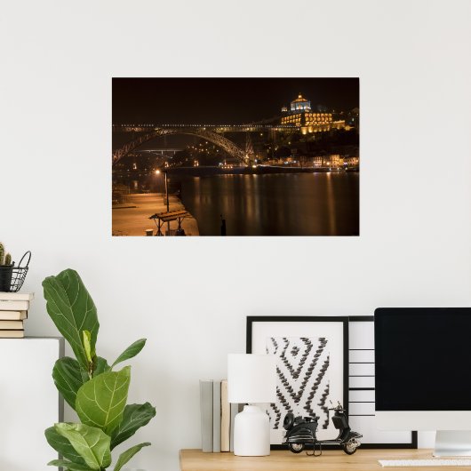 Porto by Night Poster (Heimbüro)