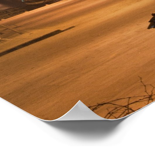 Porto by Night Poster (Ecke)