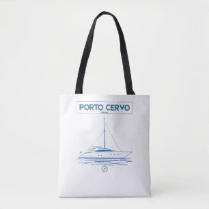 Porto Cervo Luxusyachtclub Nautilcher Sommer Tasche