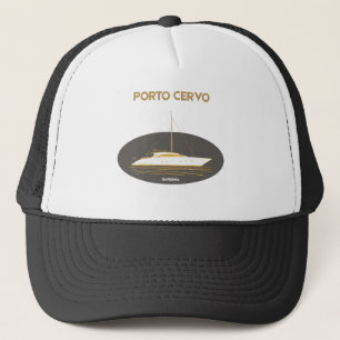 Porto Cervo Sardinien Eleganter Yachthut Truckerkappe