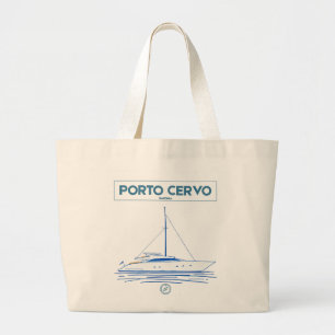 Porto Cervo Sardinien Luxus-Yachting-Tasche Jumbo Stoffbeutel