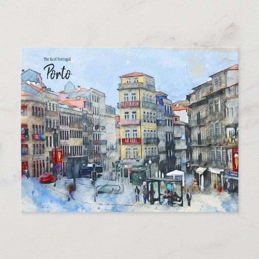 Porto - das wahre Portugal Postkarte (Vorderseite)