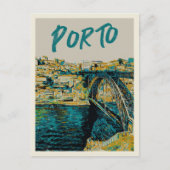 Porto Douro Flussbrücke - Portugal Postkarte (Vorderseite)