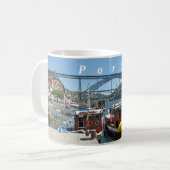 Porto. Douro River und Dom Luis I Bridge. Kaffeetasse (Vorderseite Links)