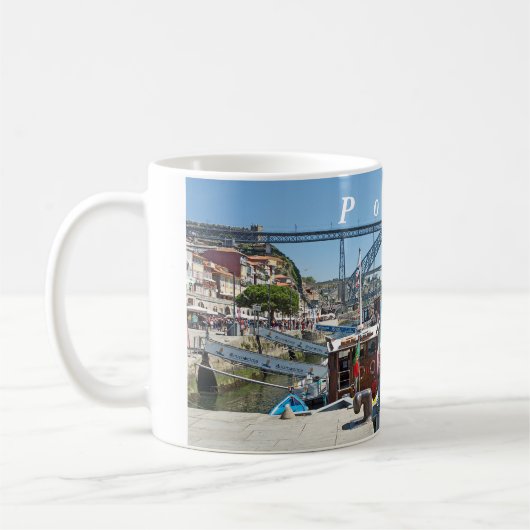 Porto. Douro River und Dom Luis I Bridge. Kaffeetasse (Links)