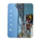 Porto. Douro River und Dom Luis I Bridge. Magnet (Vertikal)